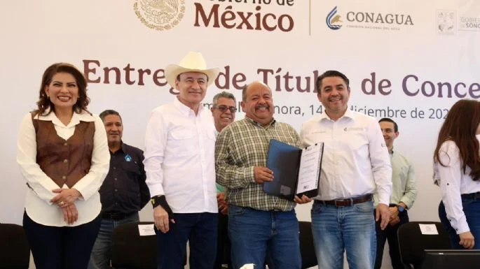 Gobiernos de Claudia Sheinbaum y Alfonso Durazo fortalecen al campo sonorense con títulos de concesión de agua